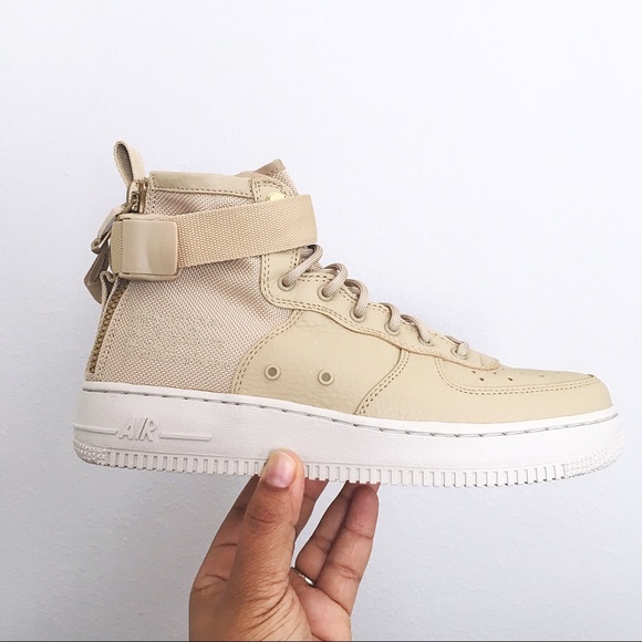 nike sf af1 mid mushroom mushroom light bone